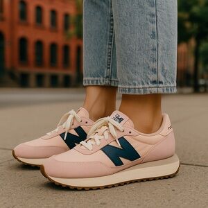 New Balance Women’s 237 v1 Blush Pink Navy Size 10 Sneakers